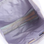 Prada Tessuto Nylon Triangle Logo Doll Embroidery Leather Tote Bag — view 7