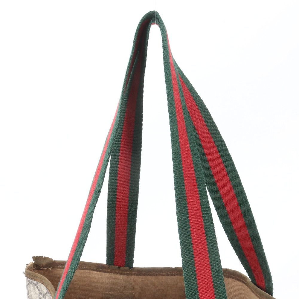 Gucci Sherry Line GG Plus Leather Tote Bag Shoulder Business Document — view 2