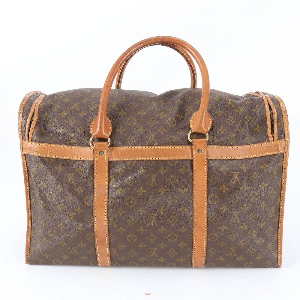 Louis Vuitton Monogram Sac Chasseur 55 Leather Boston Bag Tote Carrie — view 3