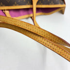 Louis Vuitton Neverfull MM Monogram Leather Brown Multicolor Light Tote Bag Gold — view 7