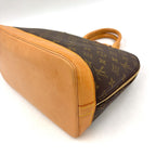 Louis Vuitton Alma PM Monogram Leather Brown Light Handbag Gold — view 8