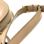 Celine Besace Clair Leather Beige Shoulder Bag Gold — view 6