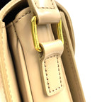 Celine Besace Clair Leather Beige Shoulder Bag Gold — view 7