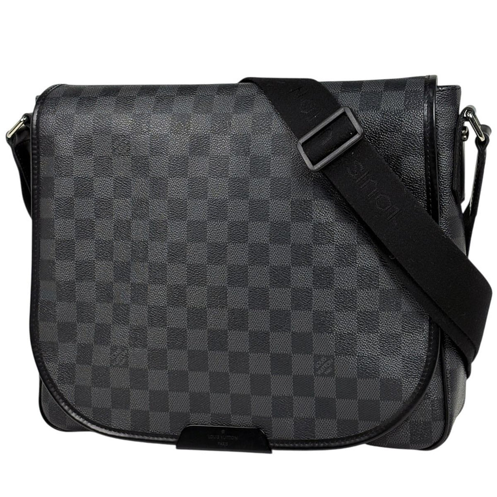 Louis Vuitton Daniel MM Shoulder Bag Damier Graphite Black