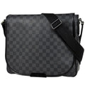 Louis Vuitton Daniel MM Shoulder Bag Damier Graphite Black