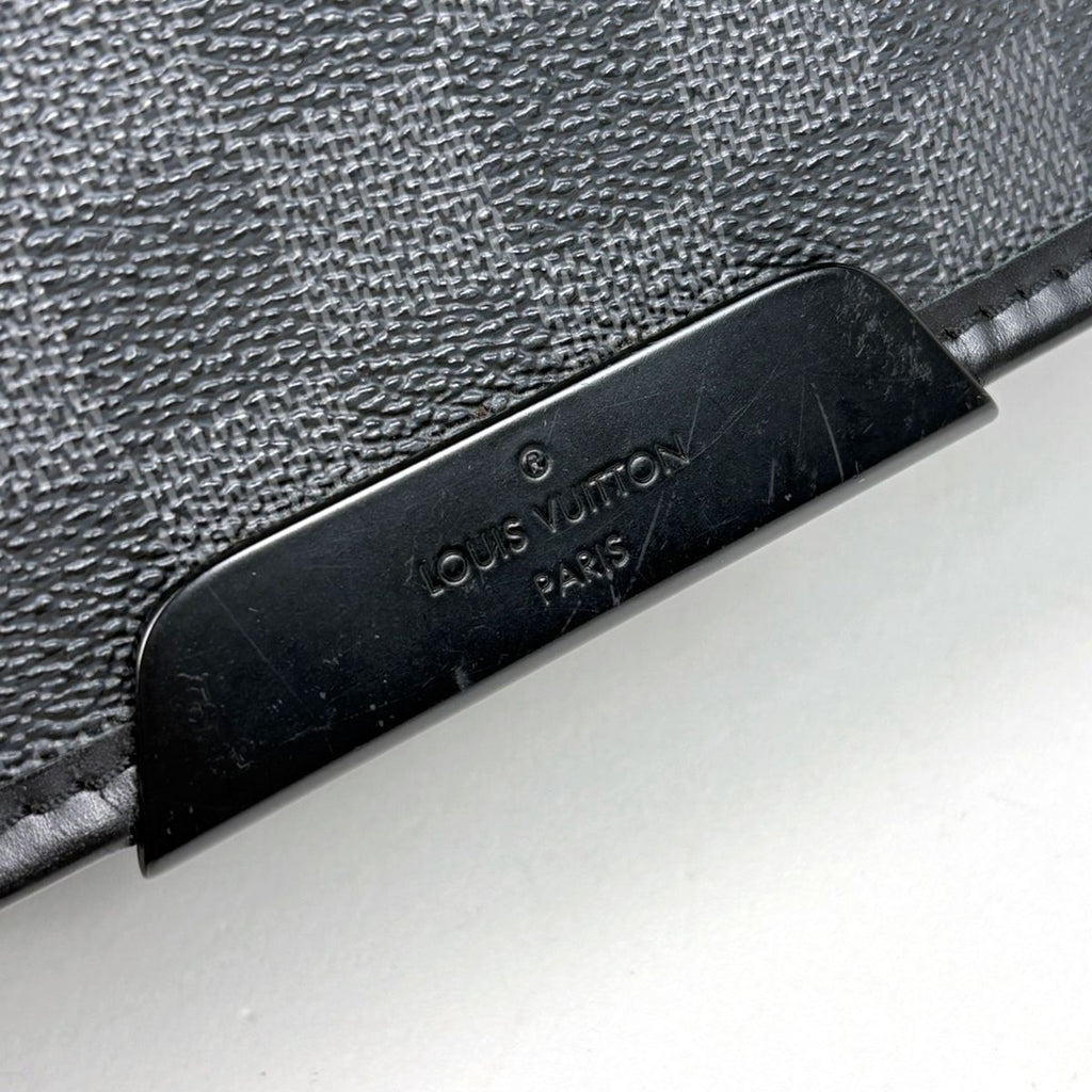 Louis Vuitton Daniel MM Shoulder Bag Damier Graphite Black — view 4