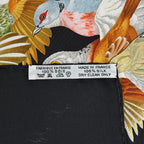 Hermes Carre 90 L'intrus Scarf Intruder Silk Black Multicolor — view 2