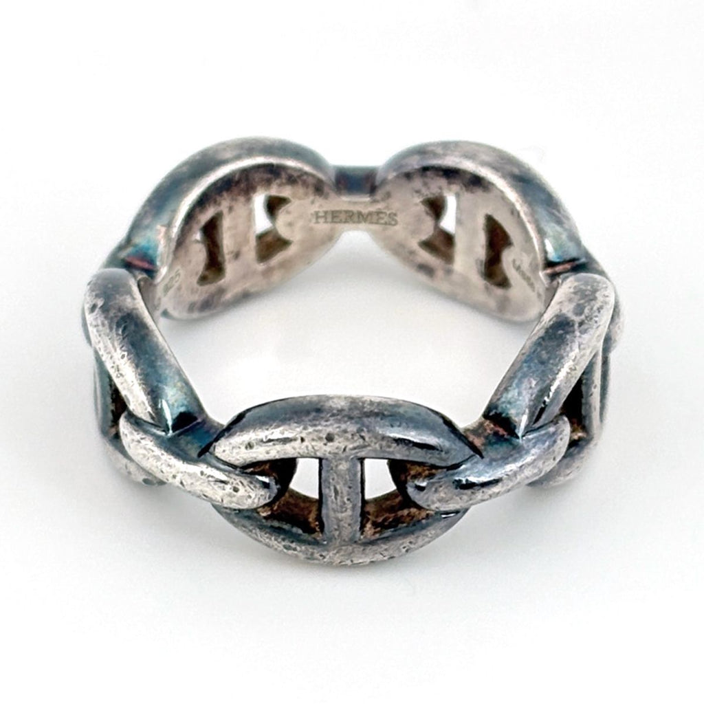 Hermes Chaine D'ancre Enchainee PM Ring 925 Sterling Silver — view 2