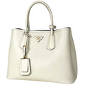 Prada Handbag Double Saffiano Leather White