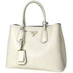 Prada Handbag Double Saffiano Leather White