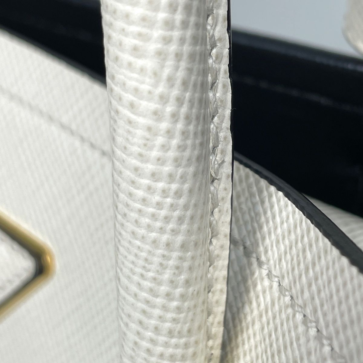 Prada Handbag Double Saffiano Leather White — view 5