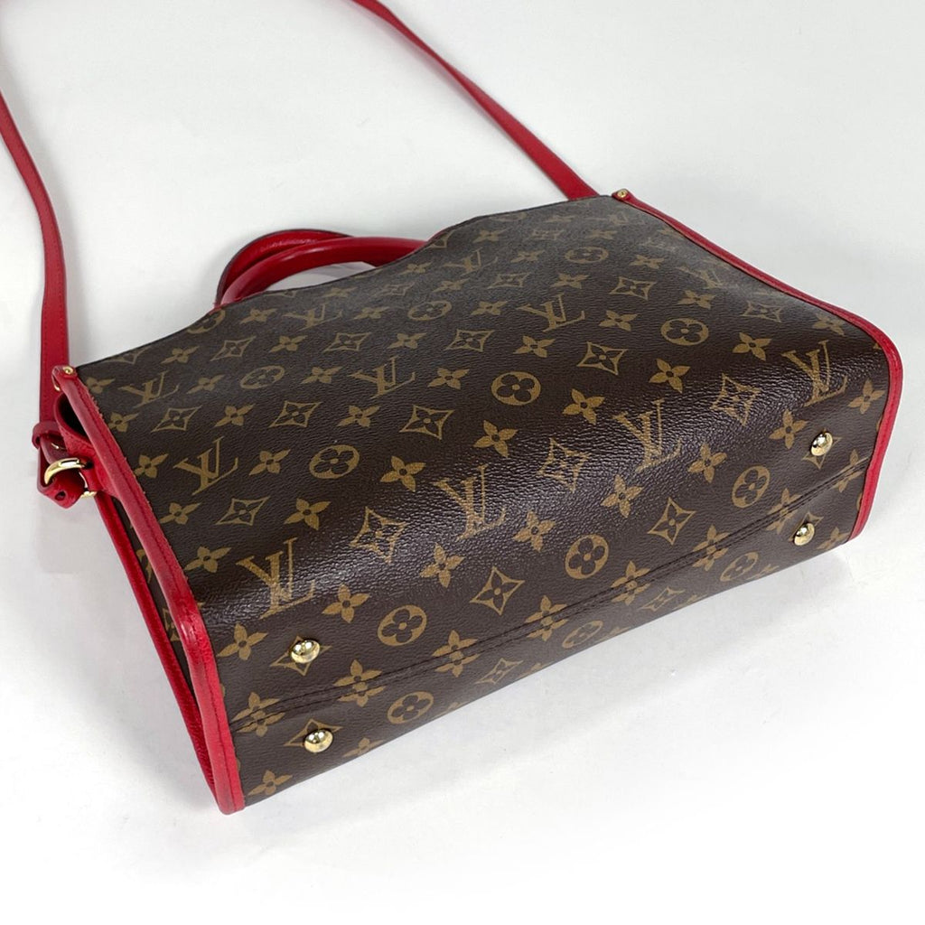 Louis Vuitton Popincourt PM Handbag 2-Way Monogram Rouge — view 2