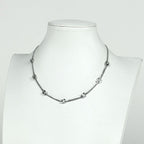 Chanel Necklace CC Logo Silver Plated — view 6