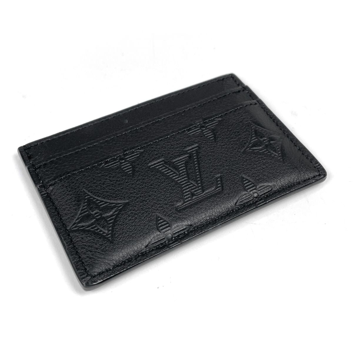 Louis Vuitton Card Case Double Monogram Shadow Noir — view 2