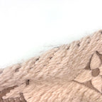 Louis Vuitton Logomania Scarf Monogram Fringe Wool Silk Ecru — view 4