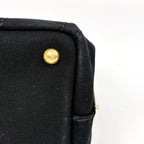 Prada Tote Bag Canapa 2-Way Canvas Nero — view 3