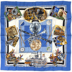 Hermes Carre 90 the Original New Orleans Creole Jazz Scarf Musical Instrument