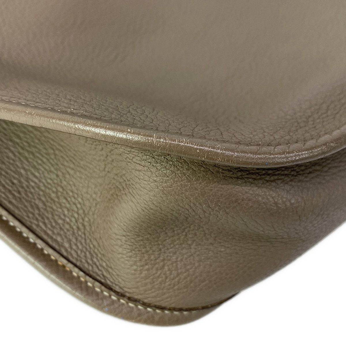 Hermes Shoulder Bag Evelyne GM Etoupe Silver — view 8