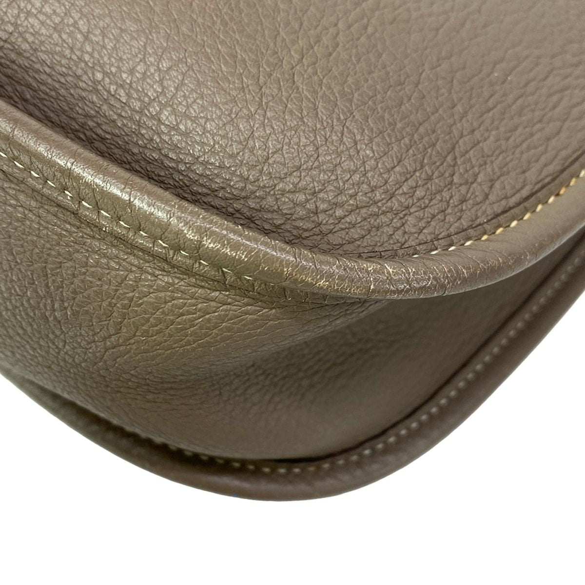 Hermes Shoulder Bag Evelyne GM Etoupe Silver — view 7