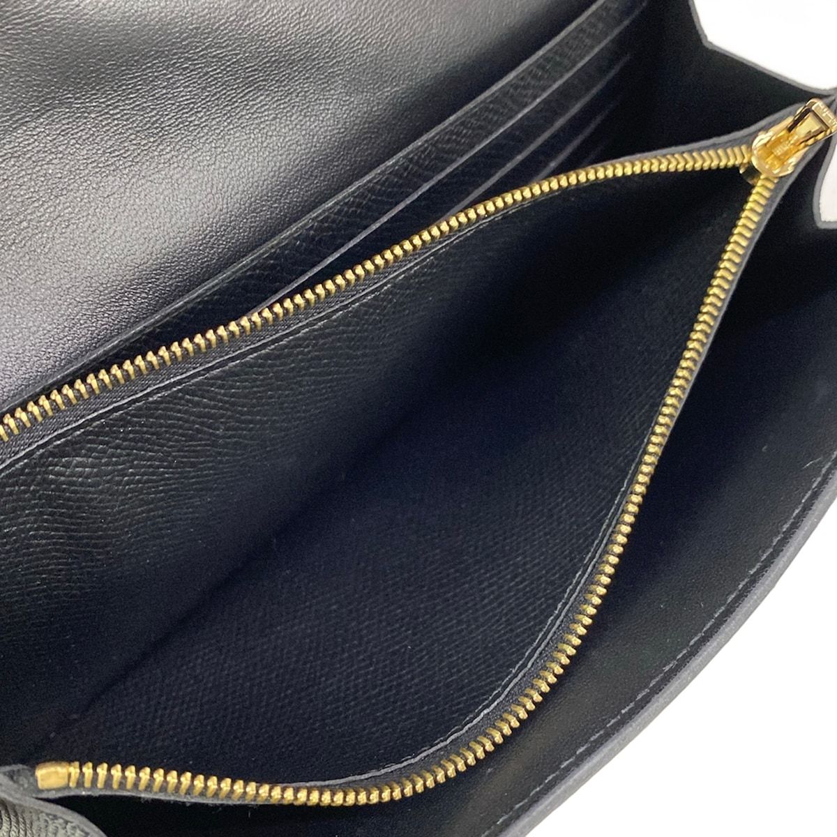 Hermes Wallet Constance Long to Go Black Gold — view 5