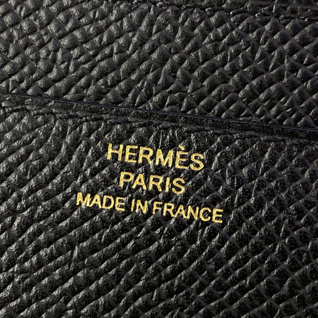 Hermes Wallet Constance Long to Go Black Gold — view 6