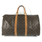 Louis Vuitton Boston Bag Keepall 50 Monogram Canvas Brown — view 2