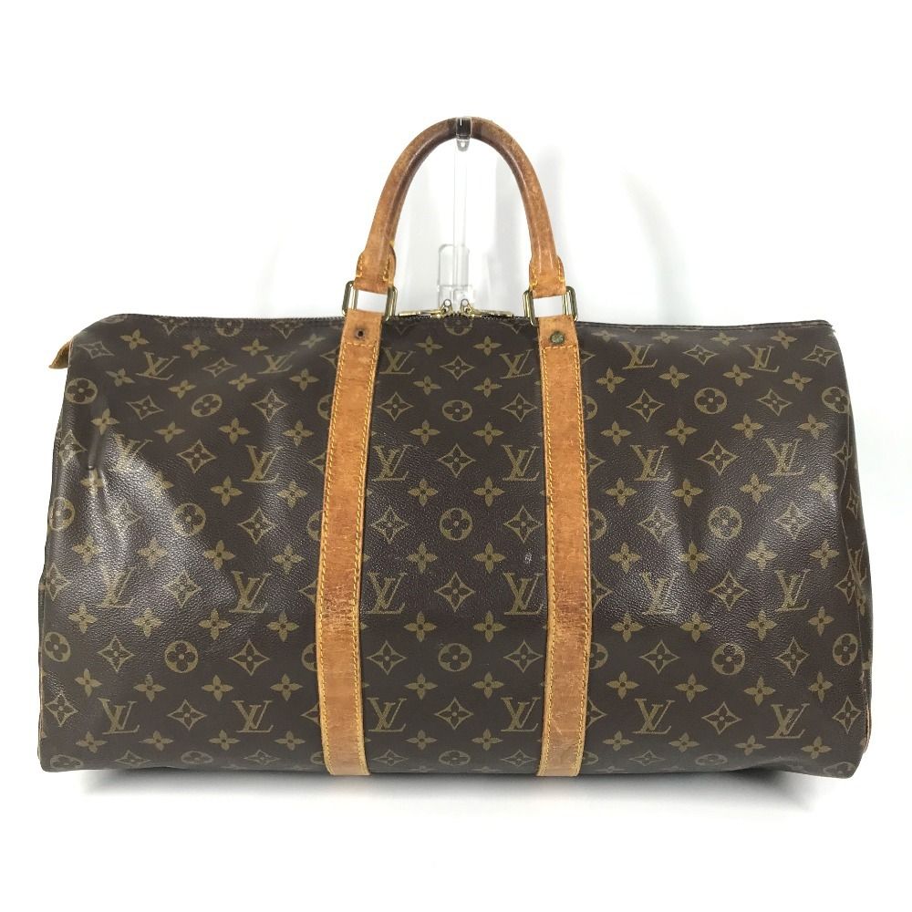 Louis Vuitton Boston Bag Keepall 50 Monogram Canvas Brown — view 2