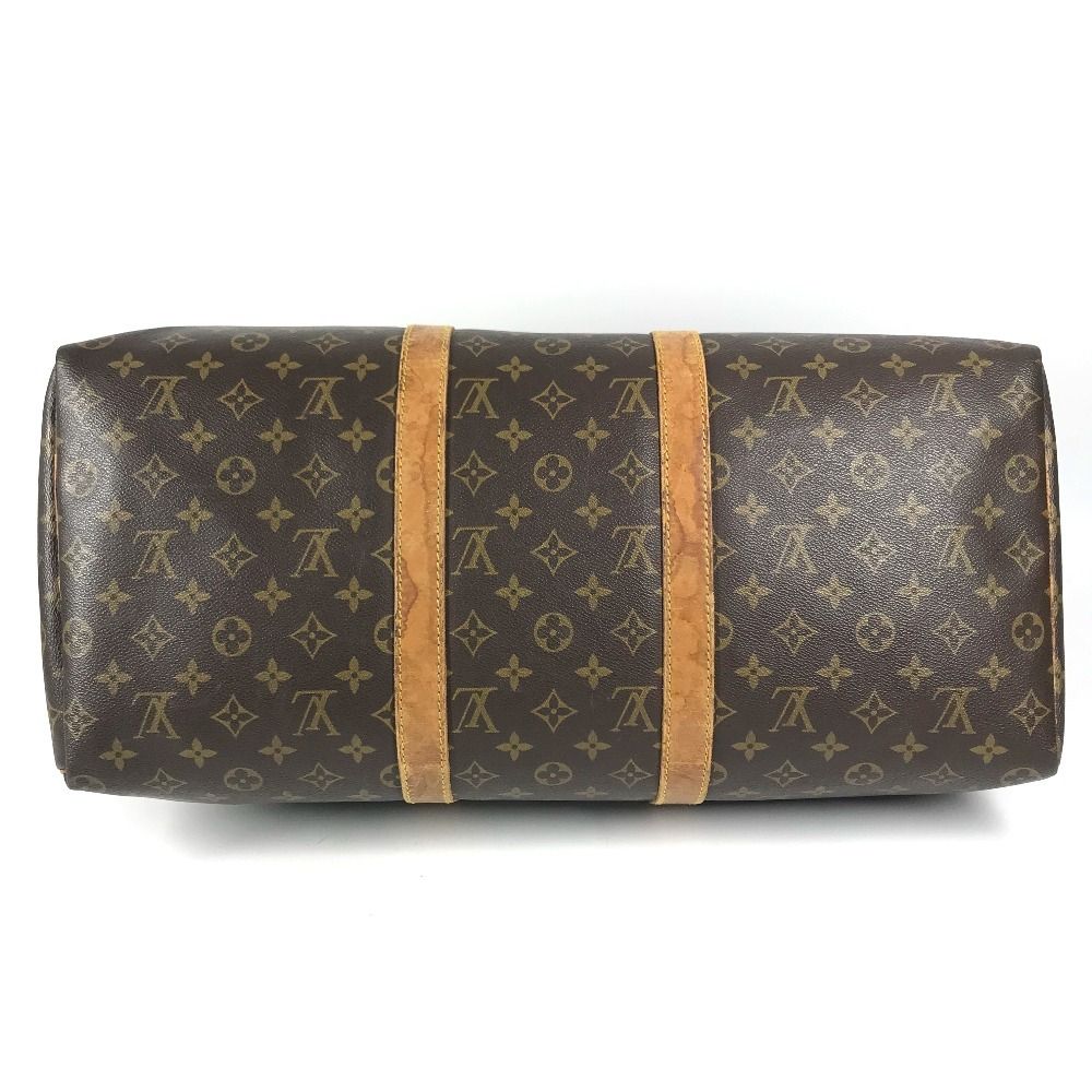 Louis Vuitton Boston Bag Keepall 50 Monogram Canvas Brown — view 5