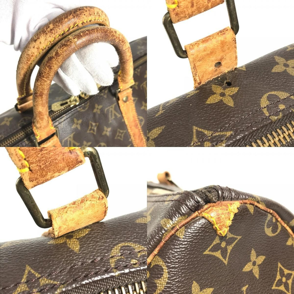 Louis Vuitton Boston Bag Keepall 50 Monogram Canvas Brown — view 8