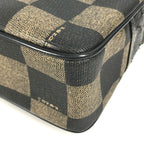 Fendi Shoulder Bag Pecan Logo Vintage Leather Khaki — view 6