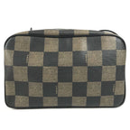 Fendi Shoulder Bag Pecan Logo Vintage Leather Khaki — view 2