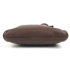 Gucci Shoulder Bag Interlocking G Logo Leather Brown — view 5