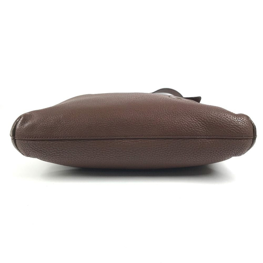 Gucci Shoulder Bag Interlocking G Logo Leather Brown — view 5