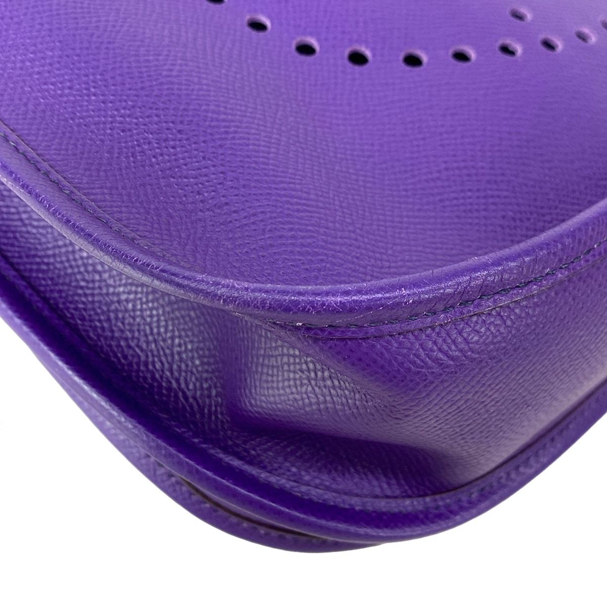 Hermes Shoulder Bag Evelyne 3 III PM Crocus Silver — view 6