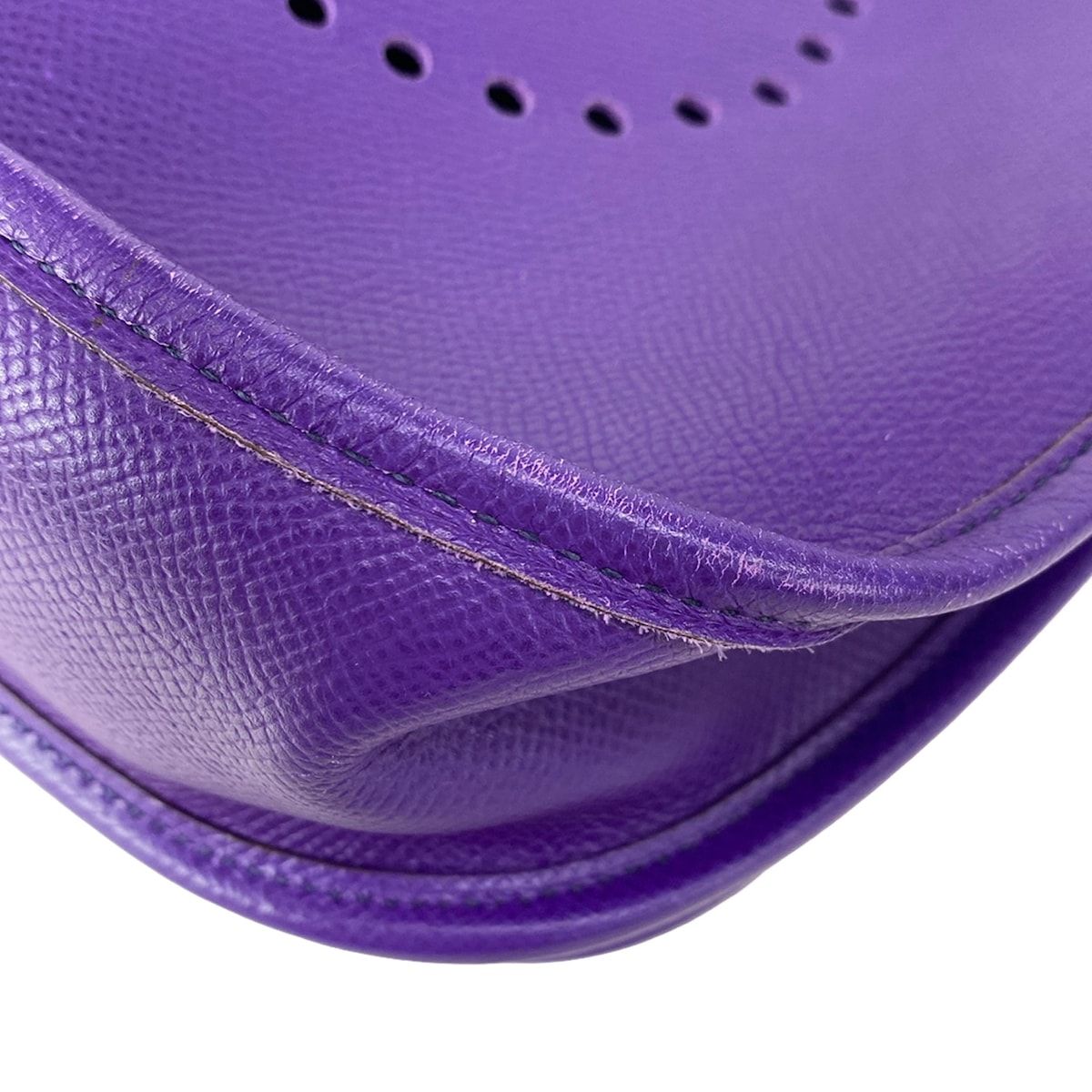 Hermes Shoulder Bag Evelyne 3 III PM Crocus Silver — view 7