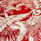 Hermes Shawl White Red Flamingo Party Cashmere Silk Scarf — view 4