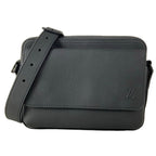 Louis Vuitton Shoulder Bag LV Aerogram Boarding Messenger Black Leather Cowhide