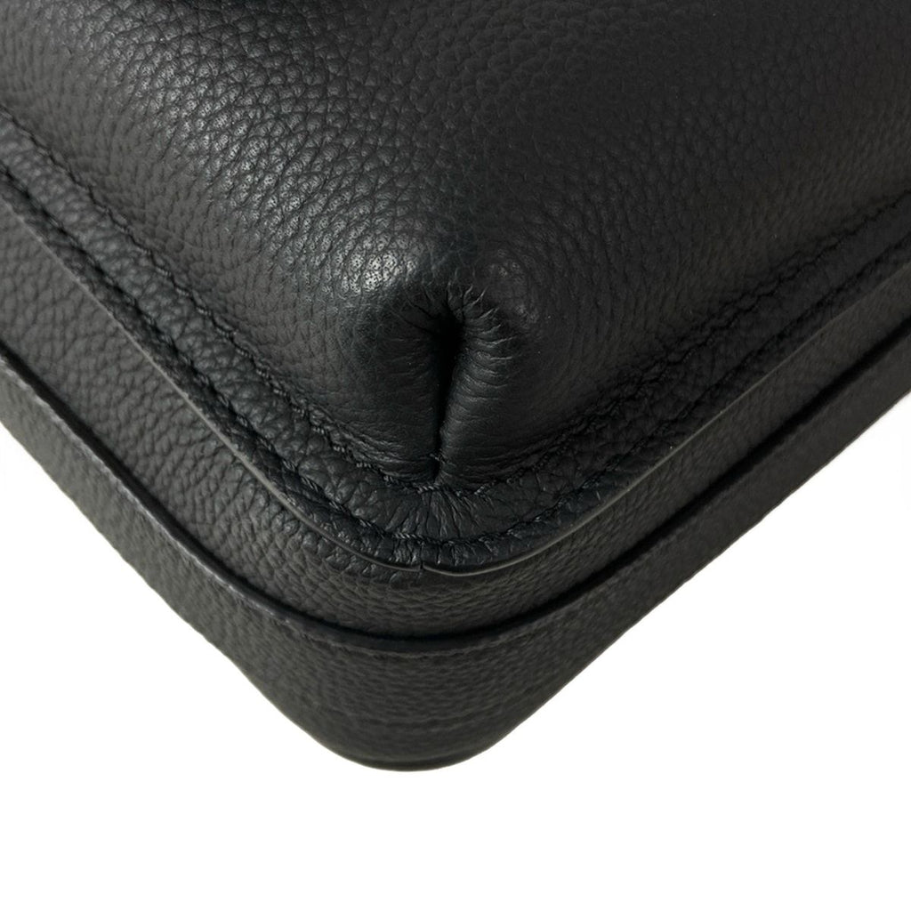 Louis Vuitton Shoulder Bag LV Aerogram Boarding Messenger Black Leather Cowhide — view 7