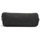 Gucci Vintage GG Canvas Leather Logo Plate Pouch Handbag Black — view 4
