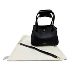 Loewe Madrid Bag Small Supple Leather 2-Way Handbag Black — view 2
