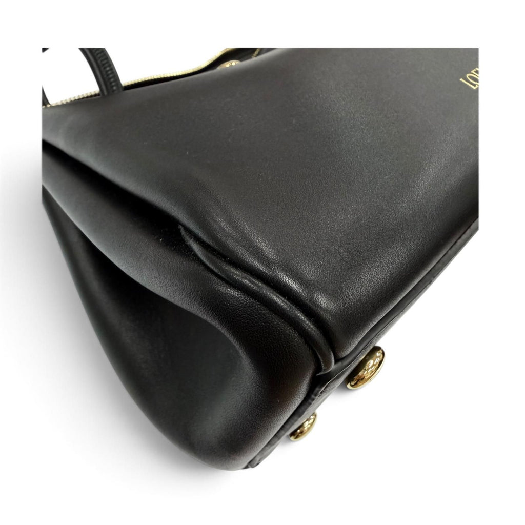 Loewe Madrid Bag Small Supple Leather 2-Way Handbag Black — view 8