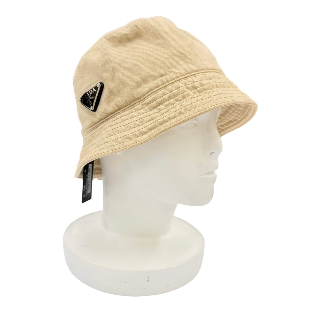 Prada Cotton Bucket Hat Beige L