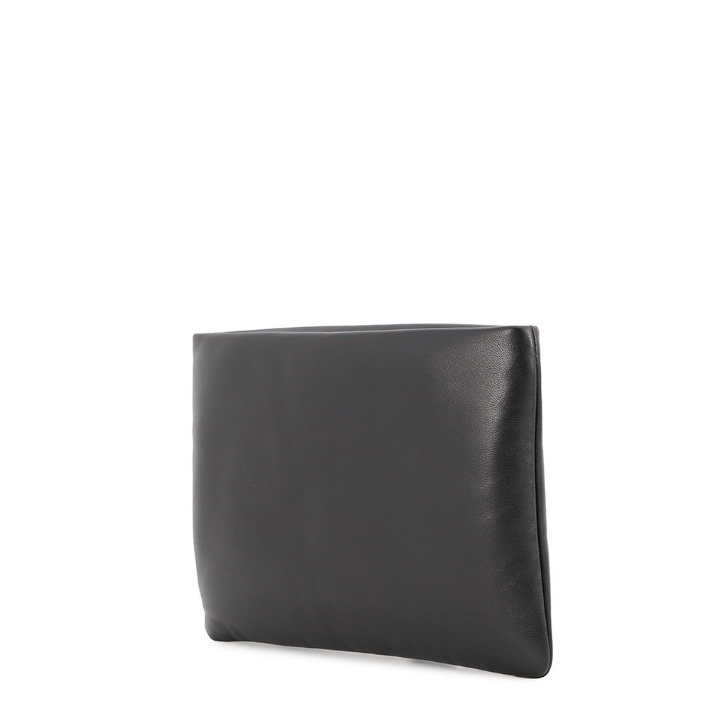 Saint Laurent Paris Pouch Puffy Small Case Black — view 2