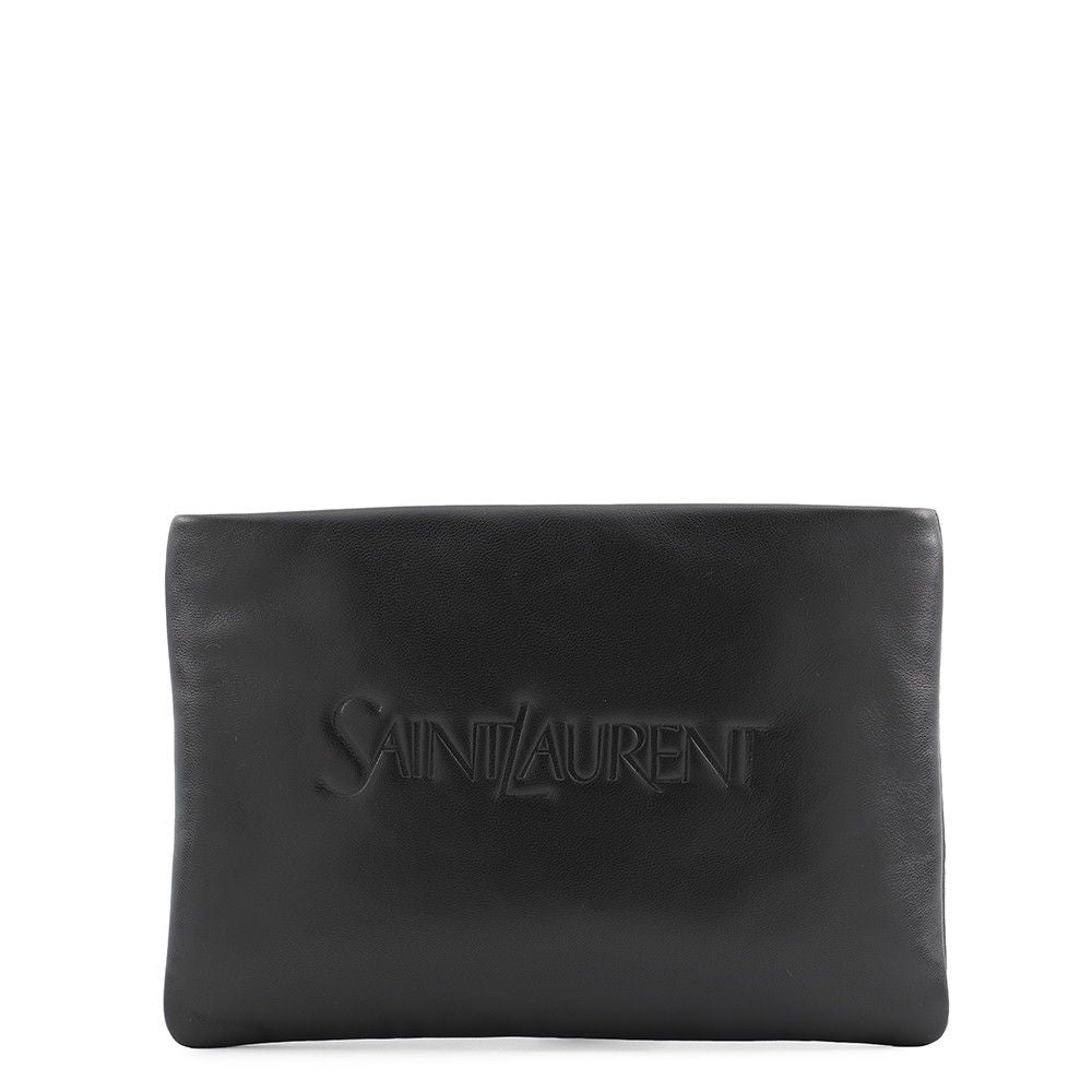 Saint Laurent Paris Pouch Puffy Small Case Black