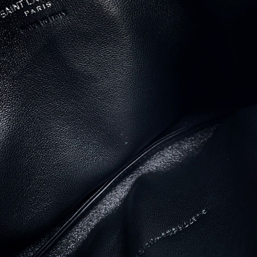 Saint Laurent Paris Pouch Puffy Small Case Black — view 6