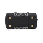 Loewe Amazona 19 Square Canvas Calfskin 2-Way Shoulder Bag Black — view 3
