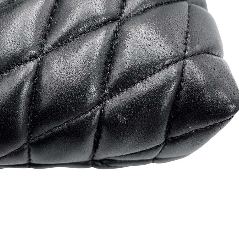 Saint Laurent Paris Coin Purse Sade Lambskin Wallet Black — view 5