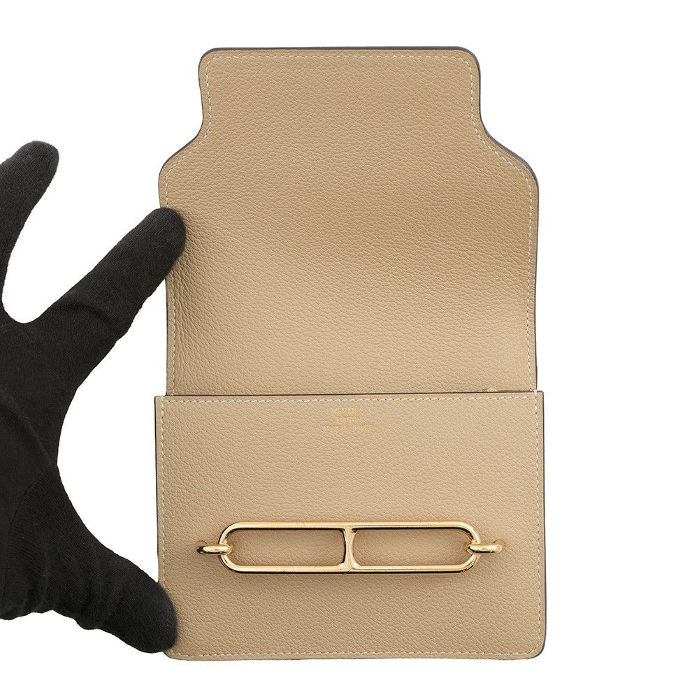 Hermes Wallet Roulis Slim Trench Gold Evercolor — view 4