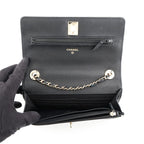 Chanel Chain Wallet Trendy CC Quilted CC Logo Lambskin Black Shoulder Bag — view 6