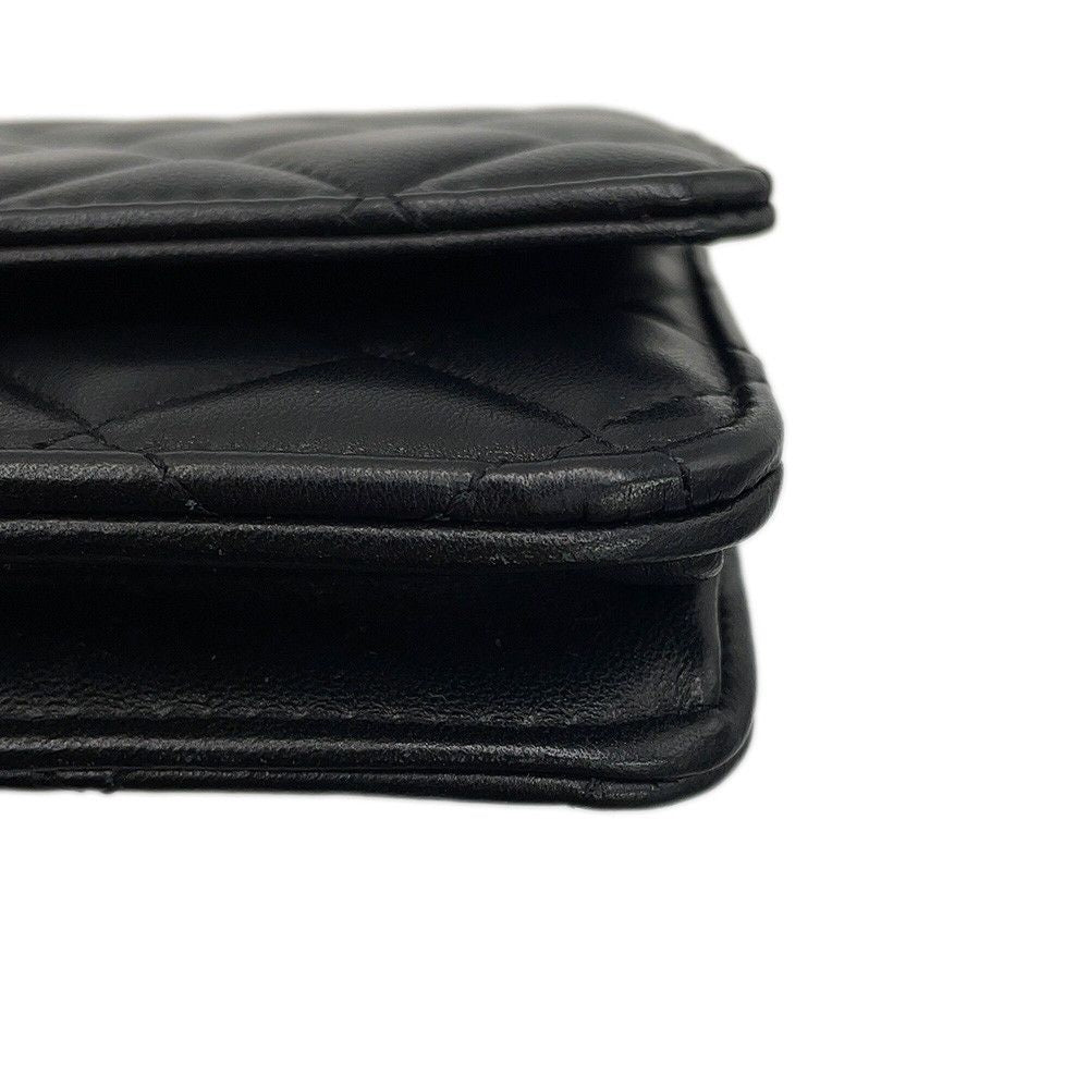 Chanel Chain Wallet Trendy CC Quilted CC Logo Lambskin Black Shoulder Bag — view 8